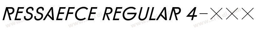 ressaEFCE Regular 4字体转换